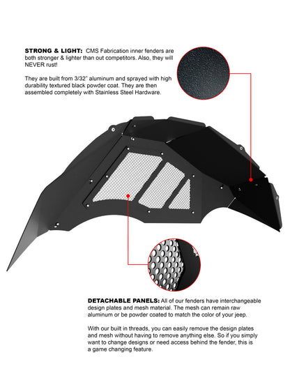 JL Rear Inner Fenders